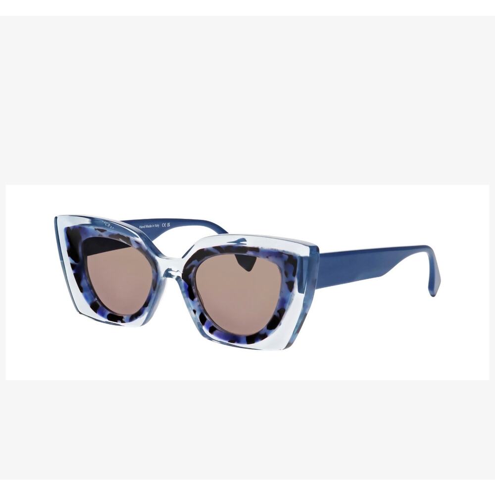 Face A face halos 1 6691 tortoise blue face n marble sunglasses hand made Italy - Picture 3 of 9